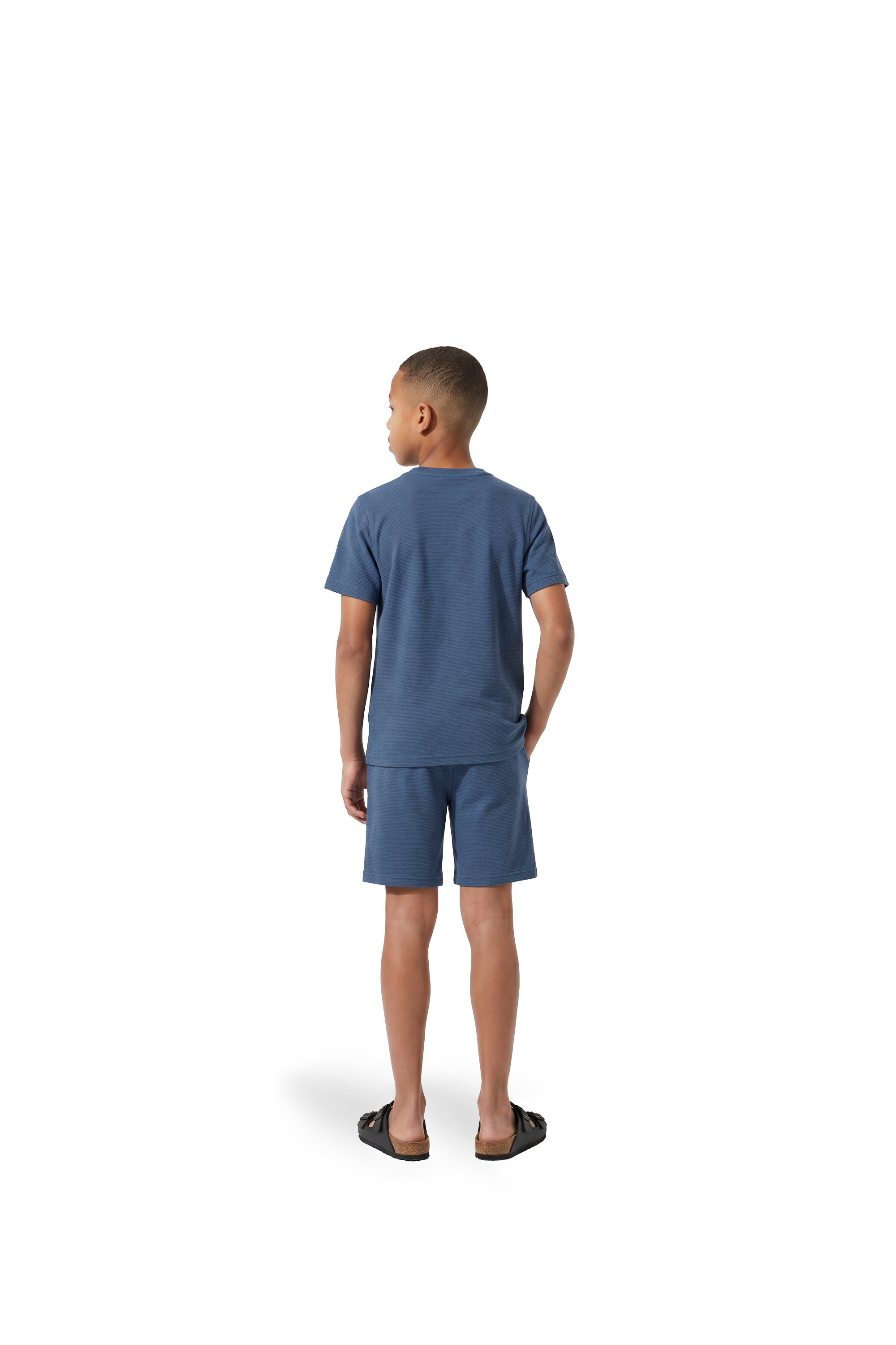 Malelions Junior Slub Structure T-Shirt | Dust Blue