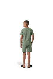 Malelions Junior Slub Structure Shorts | Sage Green
