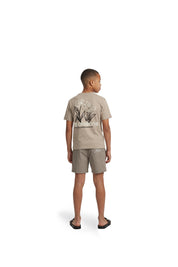 Malelions Junior Relaxed Botanical T-Shirt | Beige