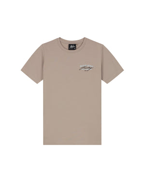 Malelions Junior Heritage T-Shirt | Dark Taupe