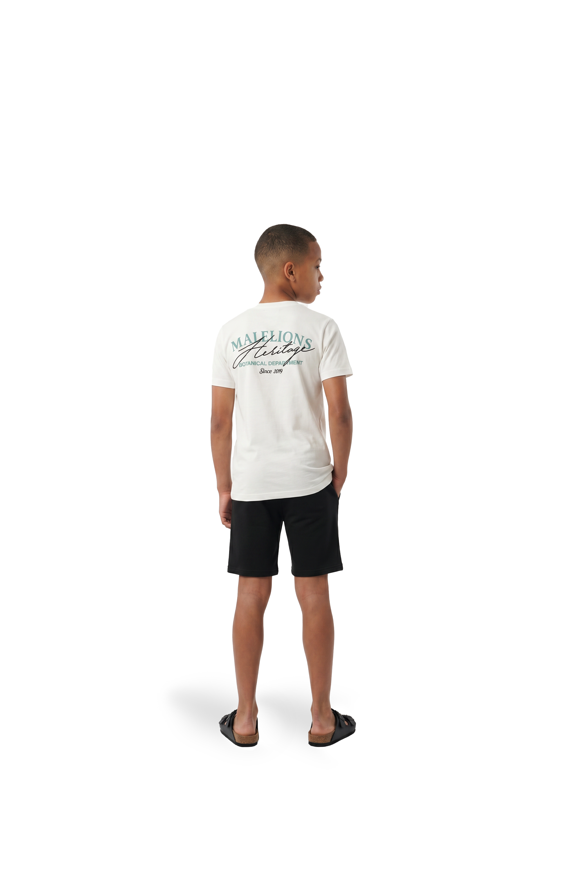 Malelions Junior Heritage T-Shirt | Off-White