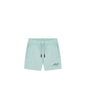 Malelions Junior Heritage Swim Shorts | Dusty Turquoise