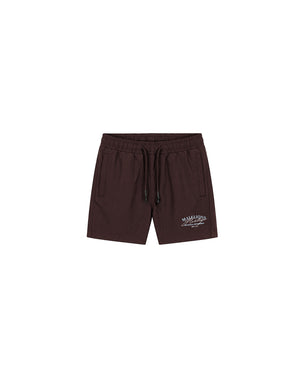 Malelions Junior Heritage Swim Shorts | Dark Brown