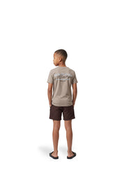 Malelions Junior Heritage Swim Shorts | Dark Brown
