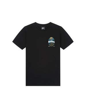 Malelions Junior Blue Stairs T-Shirt | Black