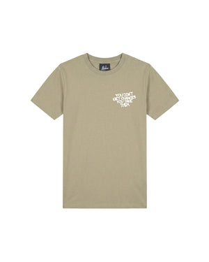 Malelions Junior Chances Quote T-Shirt | Sage Green
