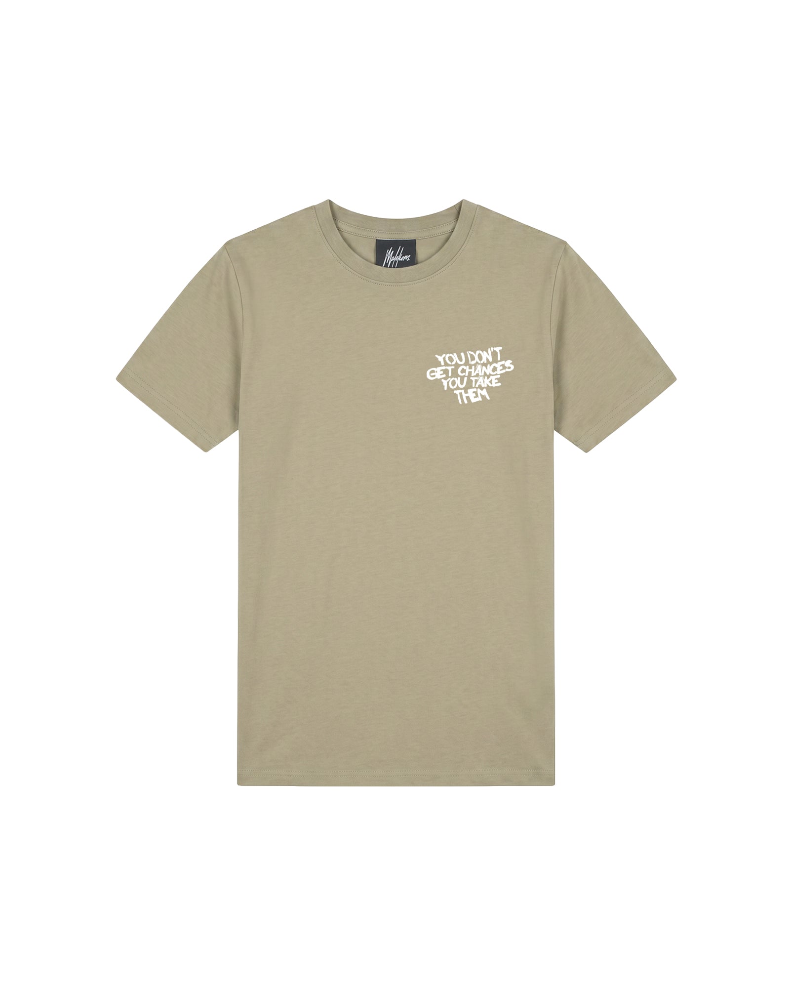 Malelions Junior Chances Quote T-Shirt | Sage Green