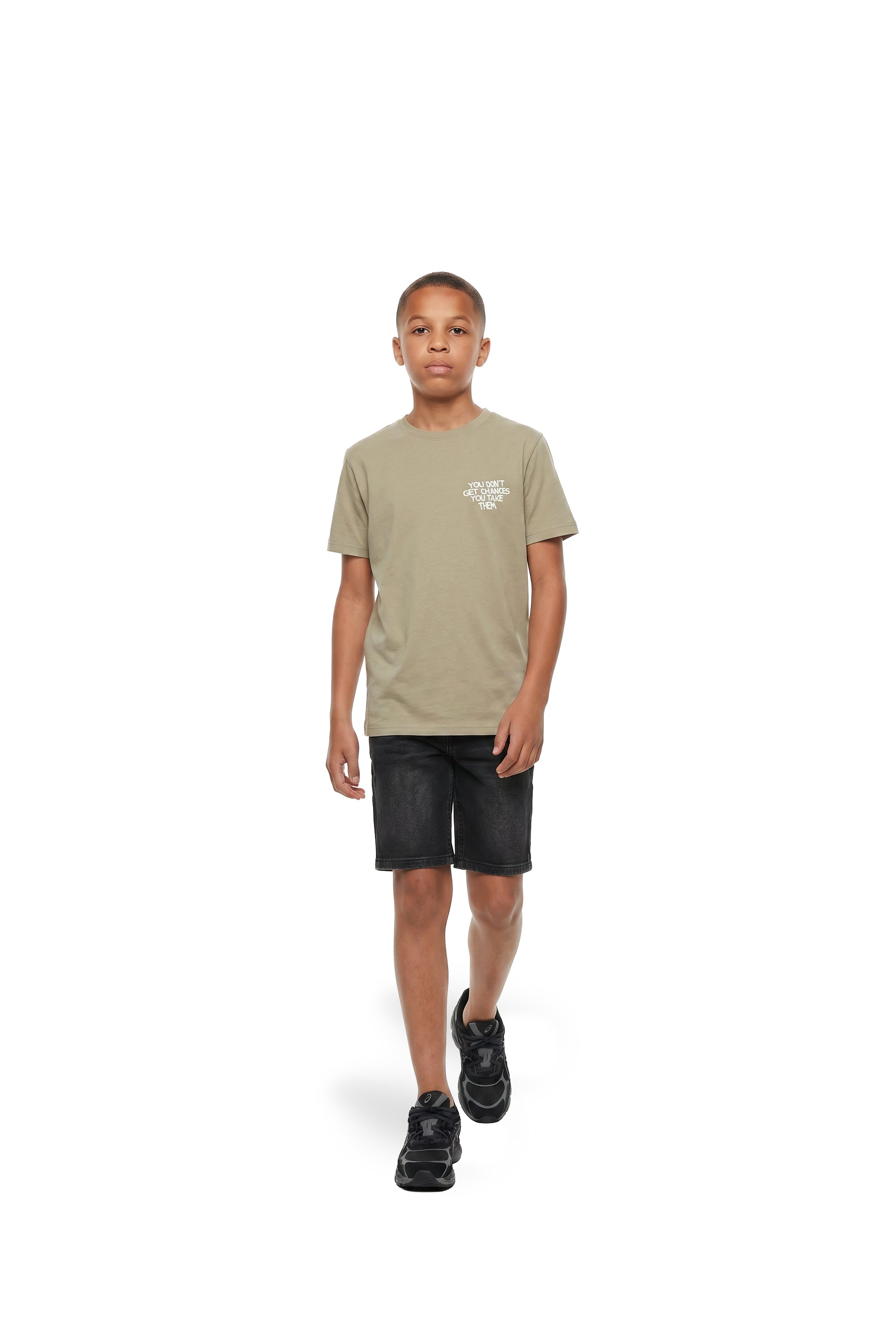Malelions Junior Chances Quote T-Shirt | Sage Green