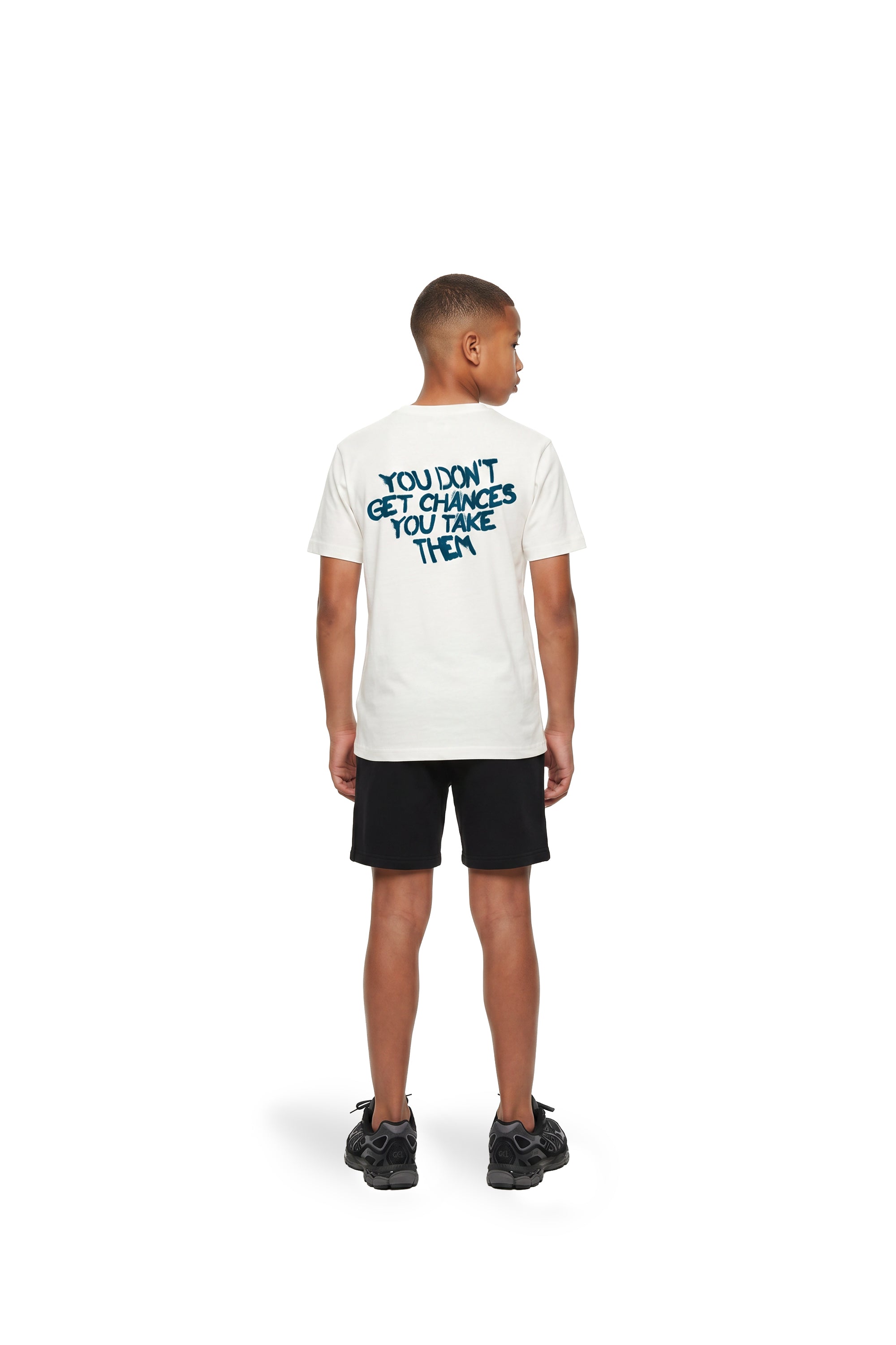 Malelions Junior Chances Quote T-Shirt | Off-White