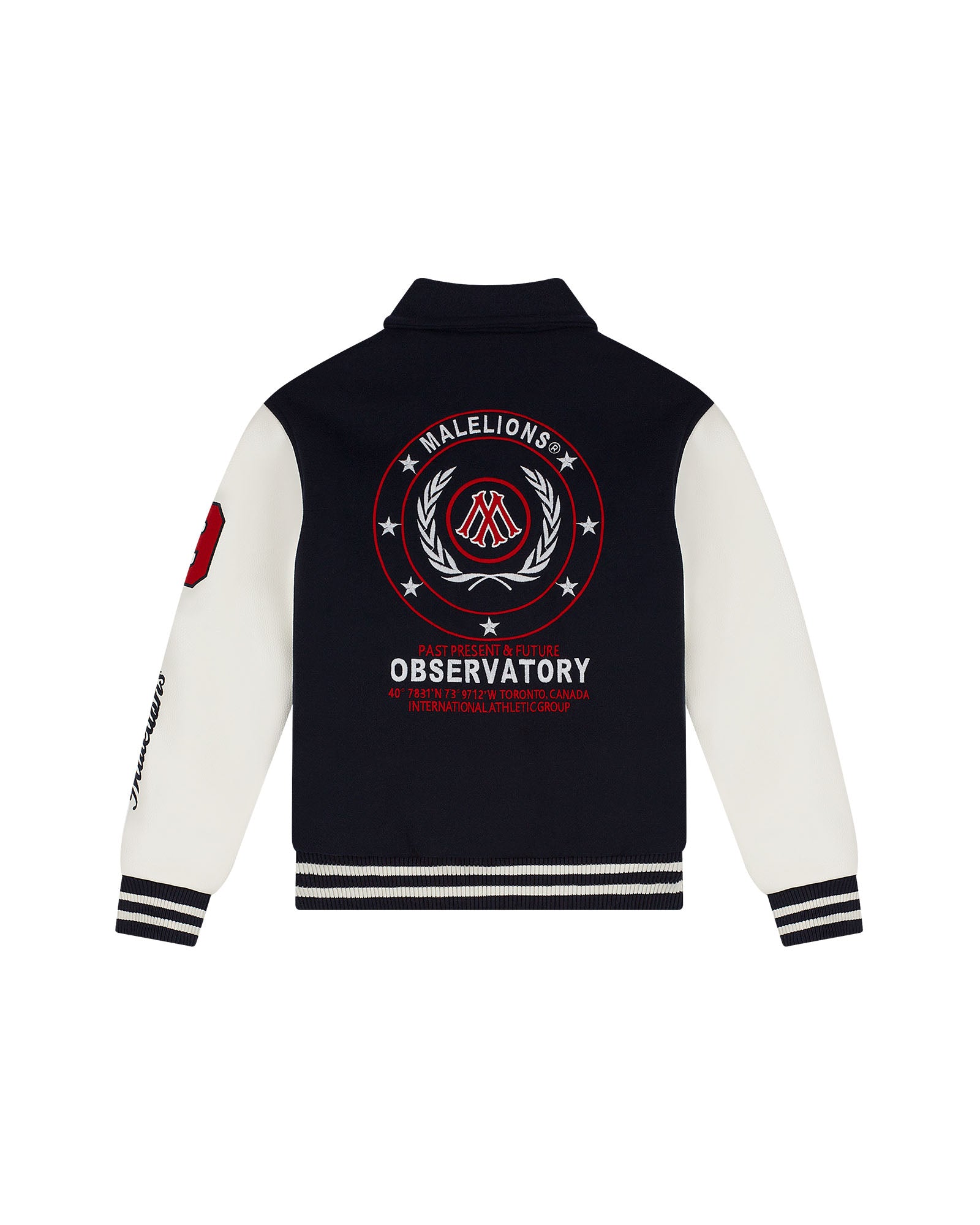 Malelions Junior Baseball Varsity Jacket | Navy