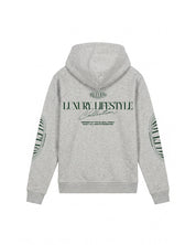Malelions Junior Relaxed Lifestyle Zip Hoodie | Grey Melange