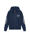  Malelions Junior Relaxed Lifestyle Zip Hoodie | Navy
