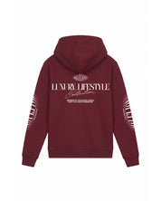 Malelions Junior Relaxed Lifestyle Zip Hoodie | Burgundy