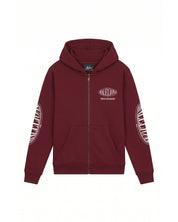 Malelions Junior Relaxed Lifestyle Zip Hoodie | Burgundy