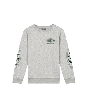 Malelions Junior Relaxed Lifestyle Sweater | Grey Melange