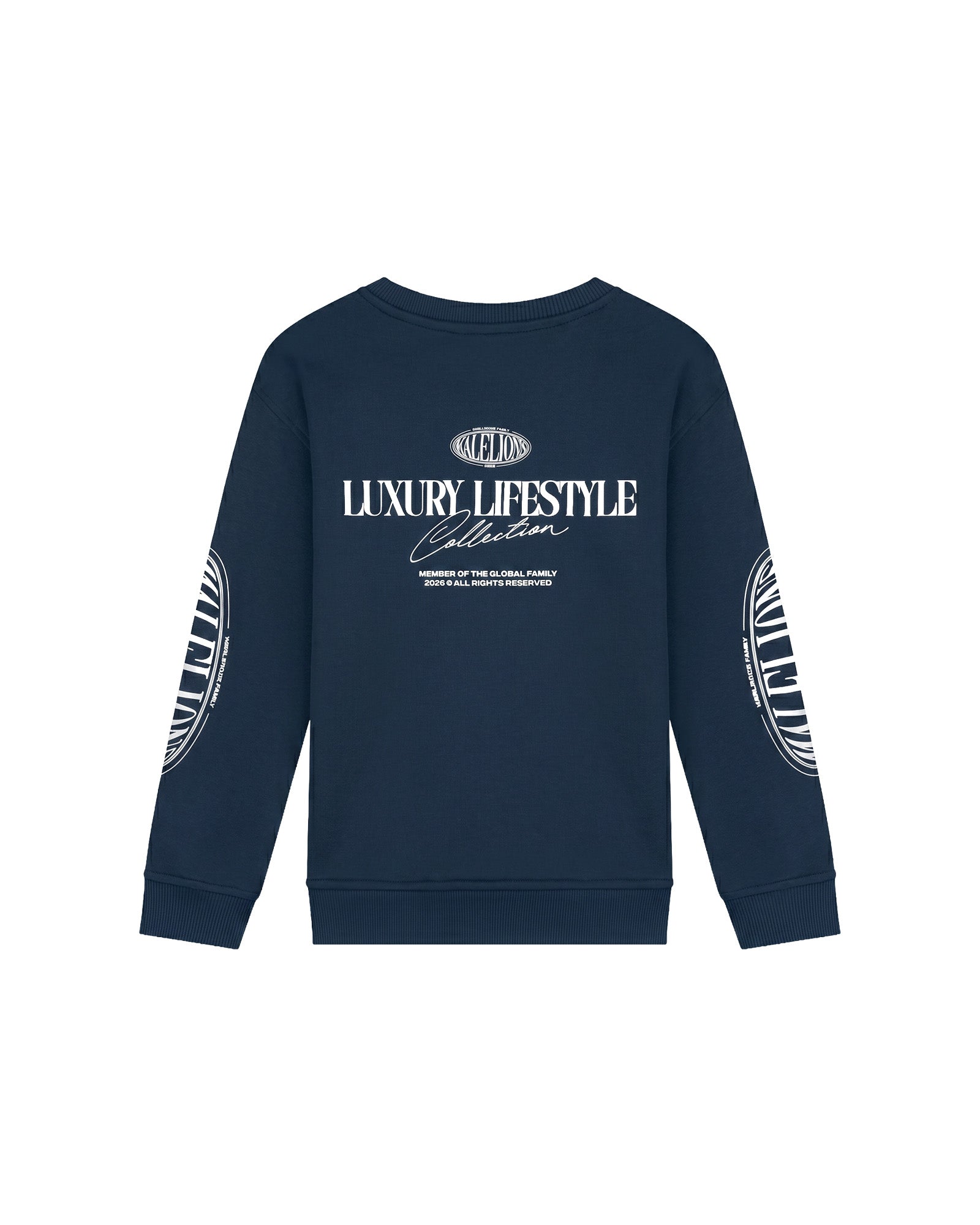 Malelions Junior Relaxed Lifestyle Sweater | Navy