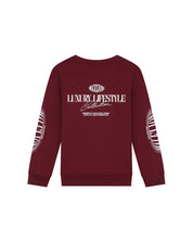 Malelions Junior Relaxed Lifestyle Sweater | Burgundy