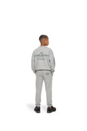 Malelions Junior Lifestyle Sweatpants | Grey Melange