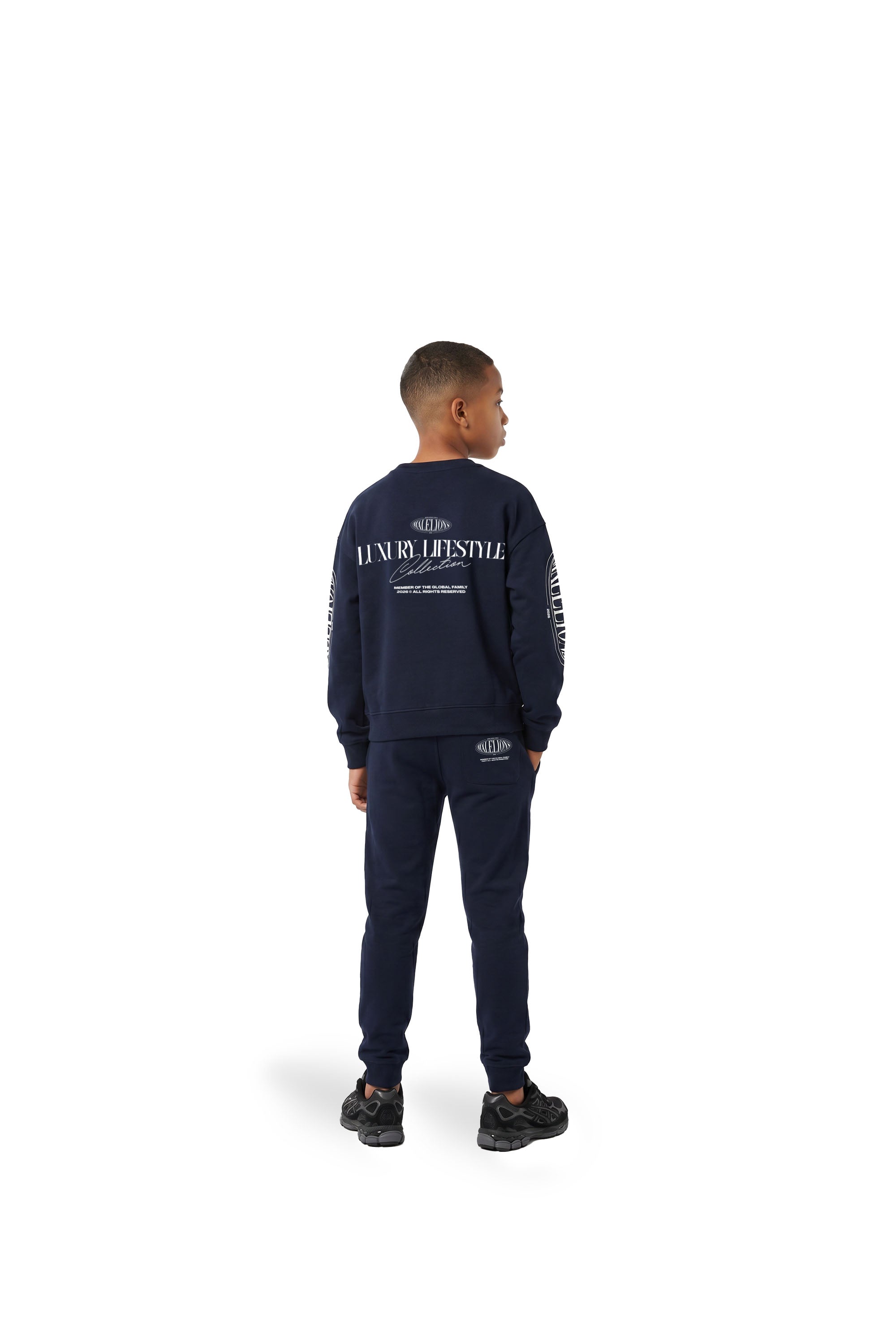 Malelions Junior Relaxed Lifestyle Sweater | Navy