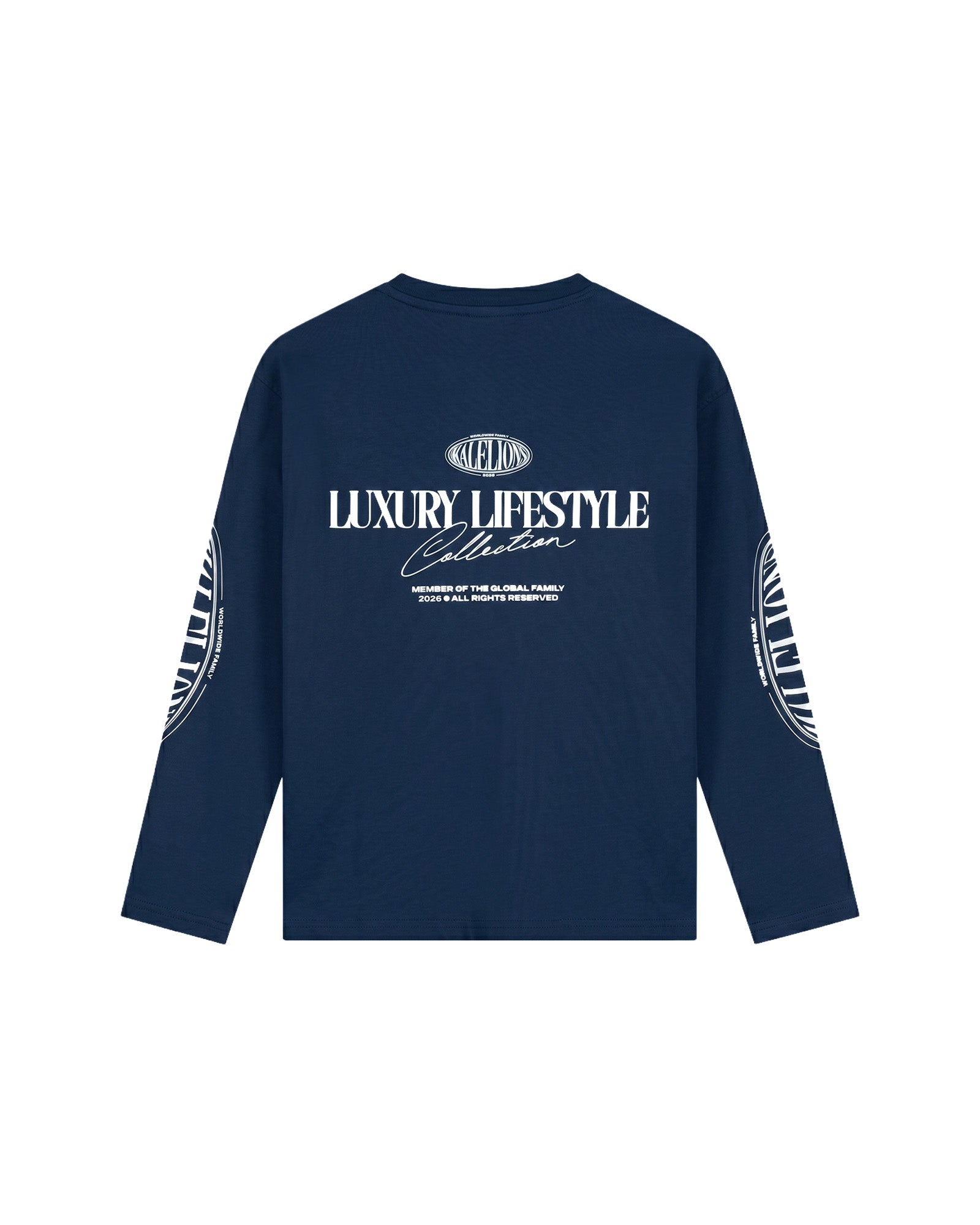 Malelions Junior Relaxed Lifestyle Longsleeve T-Shirt | Navy