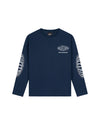  Malelions Junior Relaxed Lifestyle Longsleeve T-Shirt | Navy