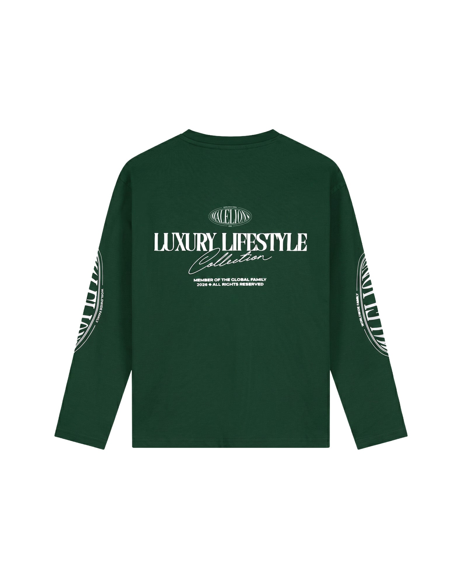 Malelions Junior Relaxed Lifestyle Longsleeve T-Shirt | Racing Green
