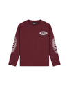  Malelions Junior Relaxed Lifestyle Longsleeve T-Shirt | Burgundy