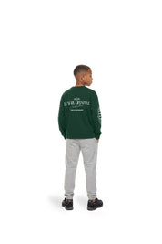 Malelions Junior Relaxed Lifestyle Longsleeve T-Shirt | Racing Green