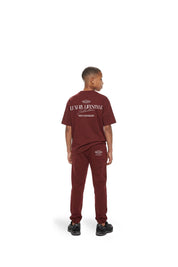Malelions Junior Lifestyle Sweatpants | Burgundy