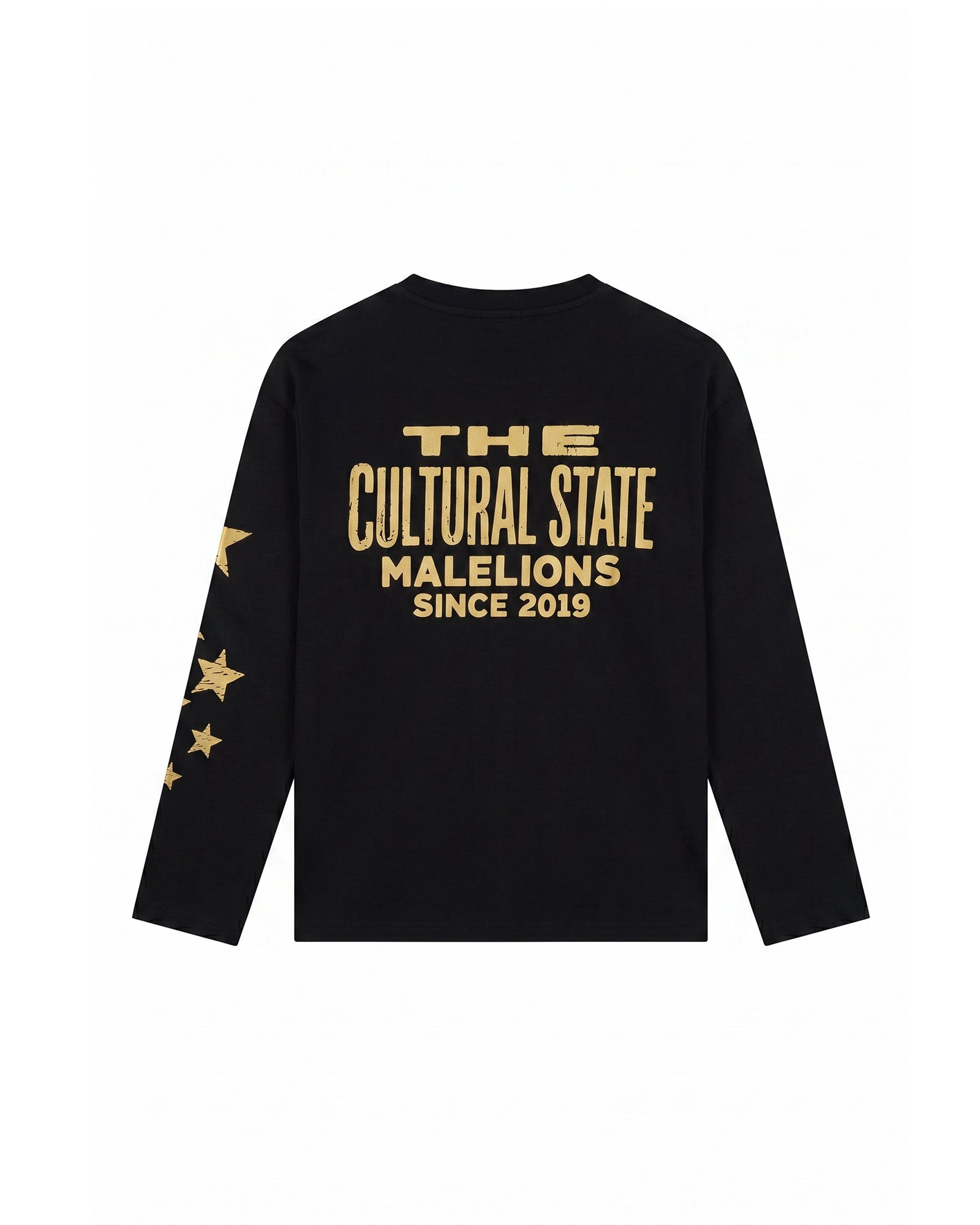 Malelions Junior Relaxed Star Longsleeve T-Shirt | Black/Yellow