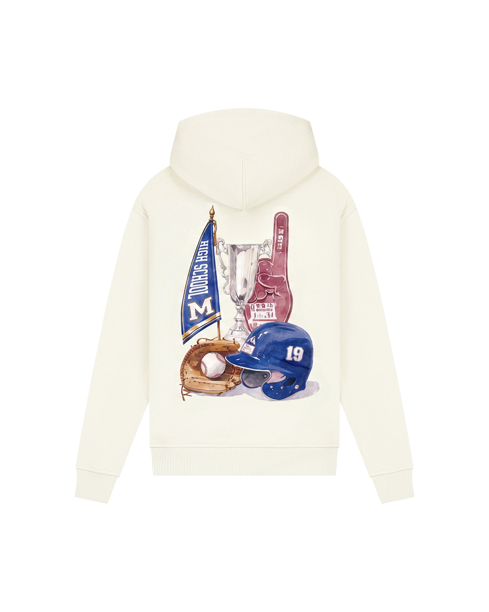Malelions Junior Relaxed Champions Hoodie | Off-White