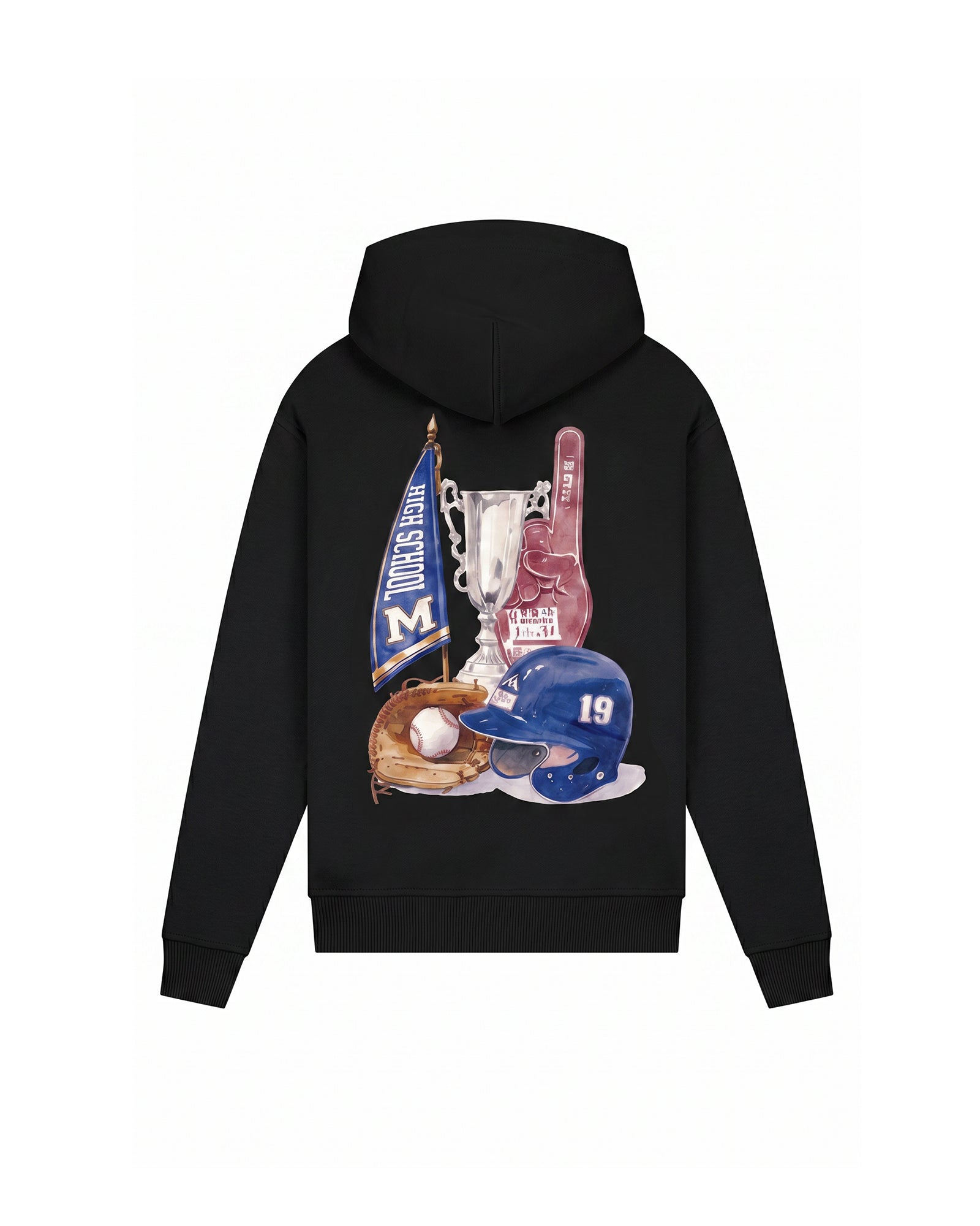 Malelions Junior Relaxed Champions Hoodie | Black