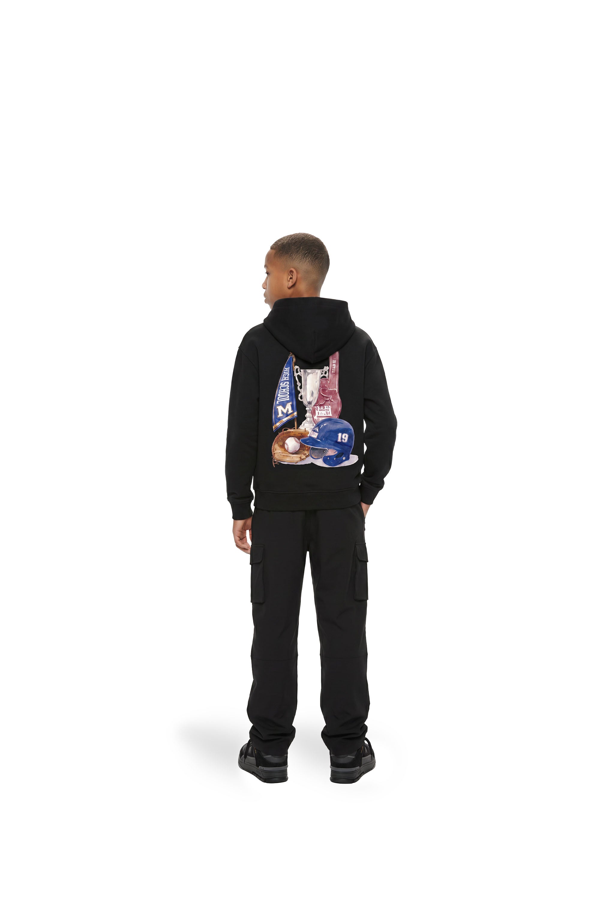 Malelions Junior Relaxed Champions Hoodie | Black