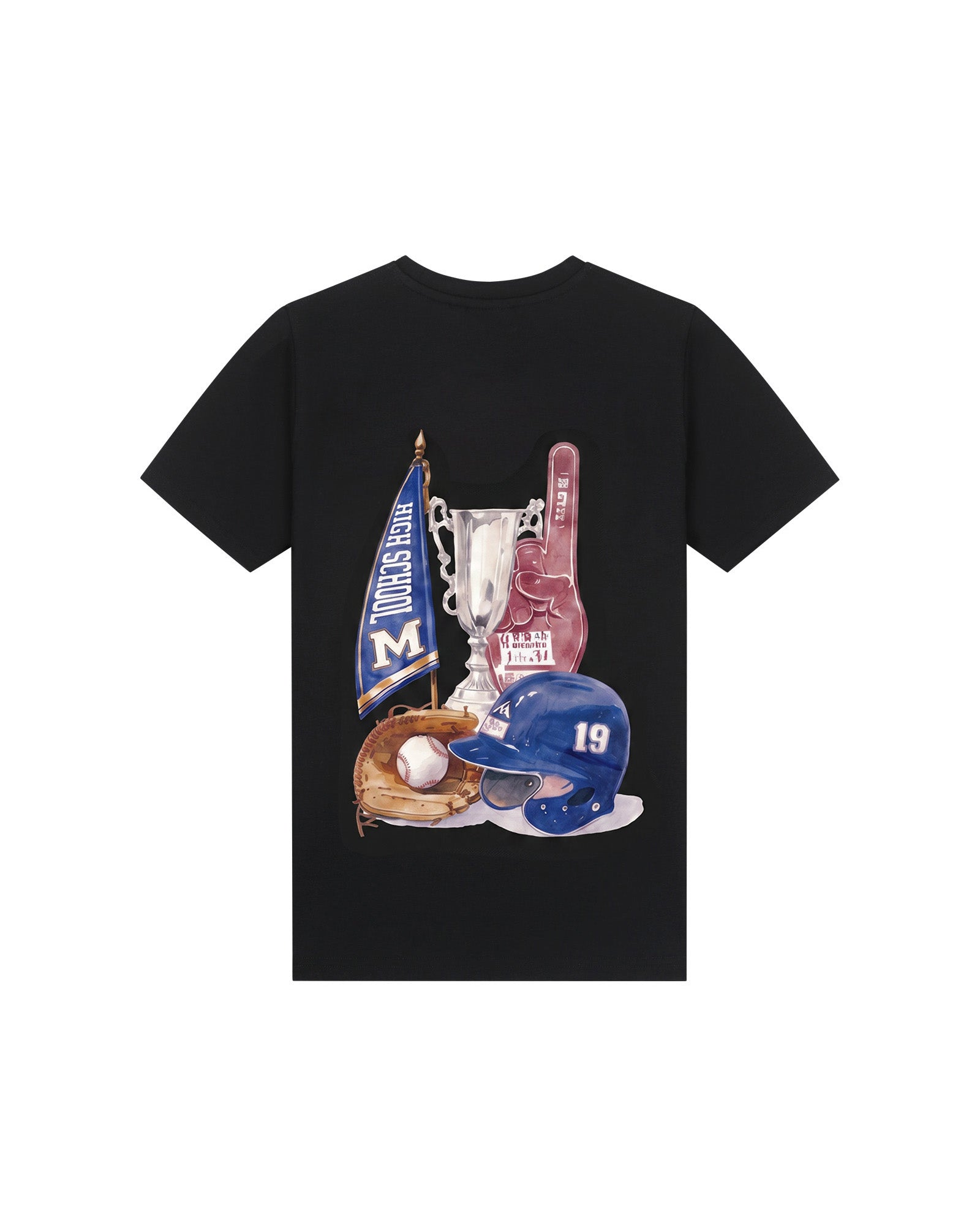 Malelions Junior Relaxed Champions T-Shirt | Black