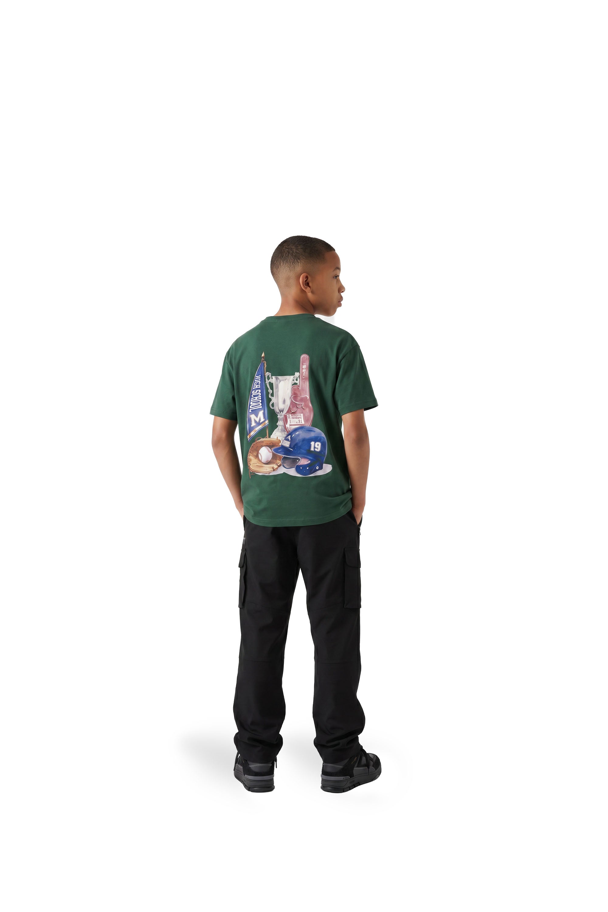 Malelions Junior Relaxed Champions T-Shirt | Racing Green