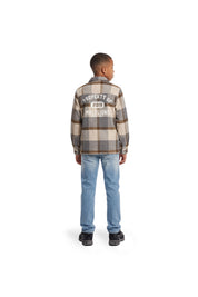 Malelions Junior Property Flannel | Black/Off-White