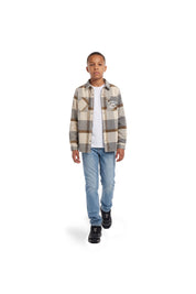 Malelions Junior Property Flannel | Black/Off-White