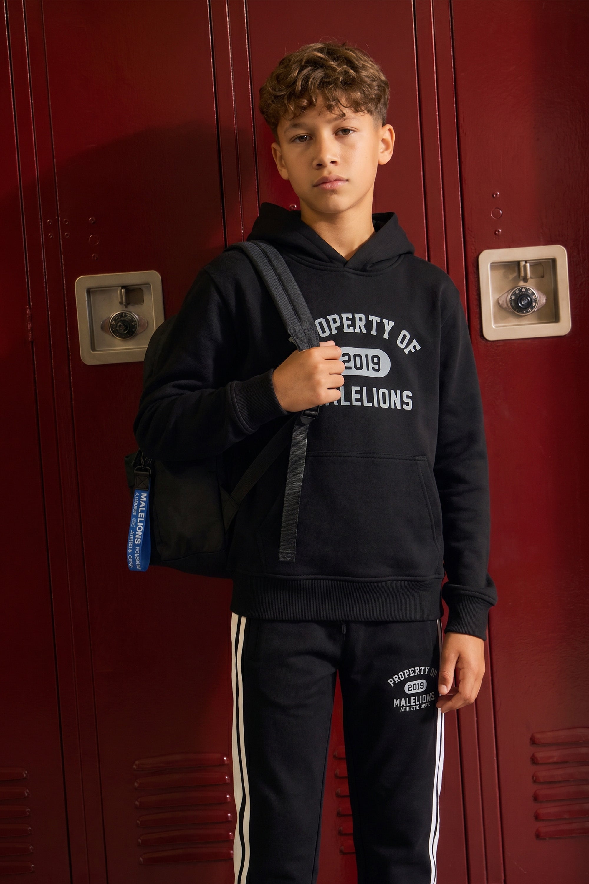 Malelions Junior Relaxed Property Hoodie | Black