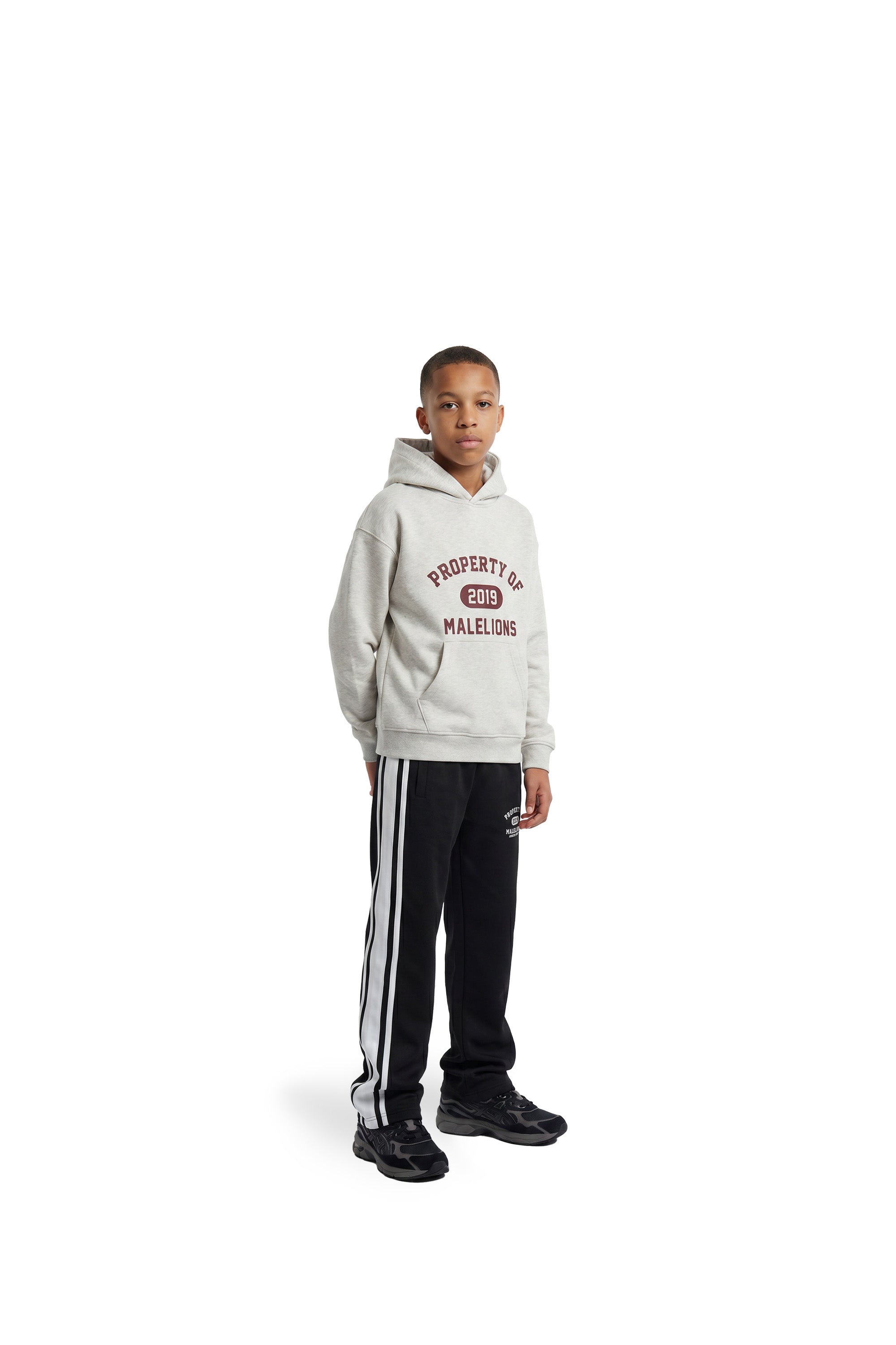 Malelions Junior Relaxed Property Hoodie | Grey Melange