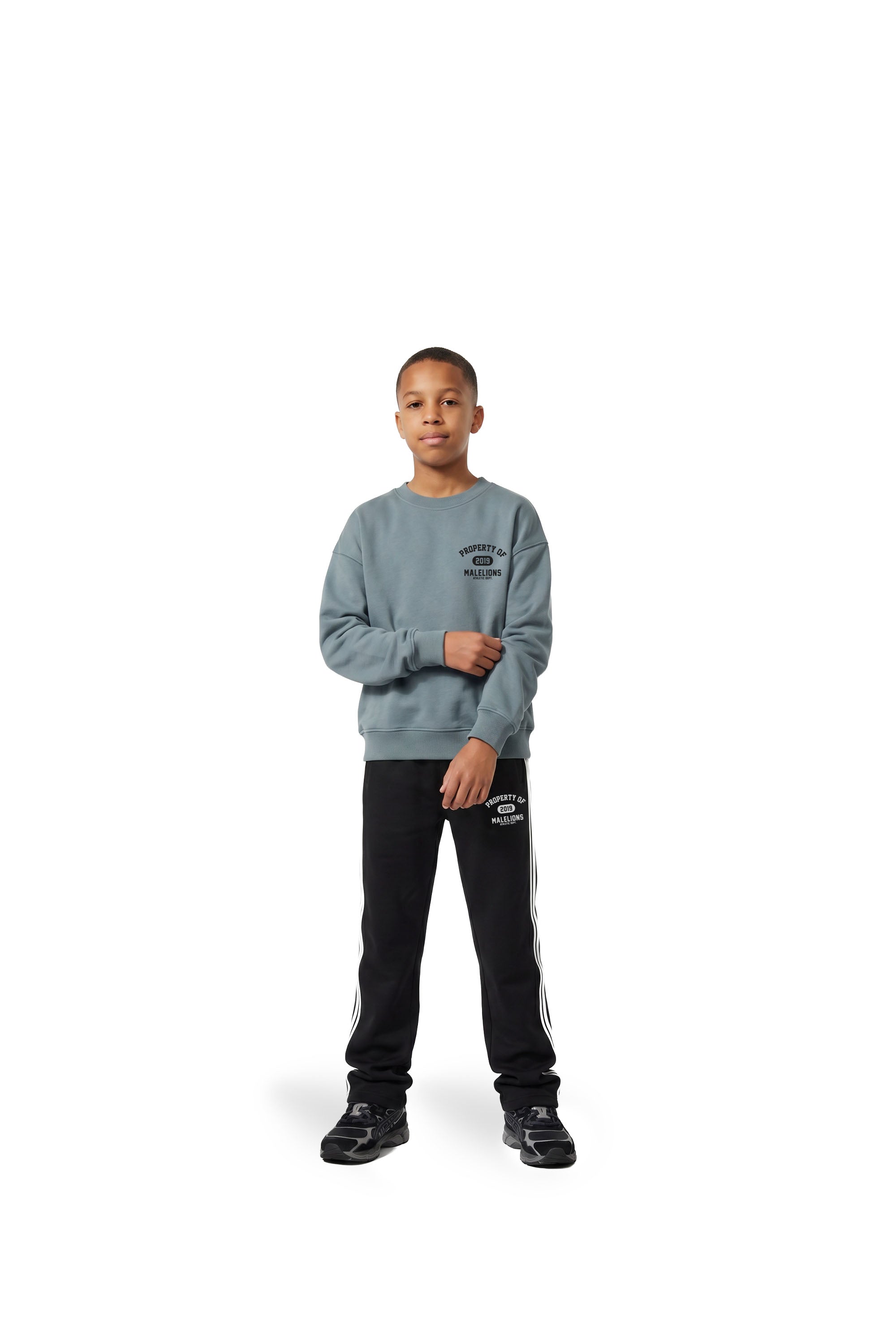 Malelions Junior Relaxed Property Sweater | Dust Blue