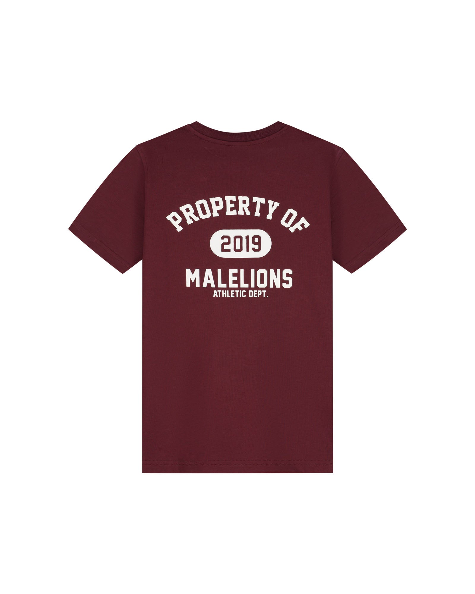 Malelions Junior Property T-Shirt | Burgundy