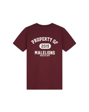Malelions Junior Property T-Shirt | Burgundy