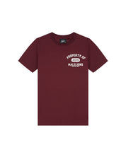 Malelions Junior Property T-Shirt | Burgundy