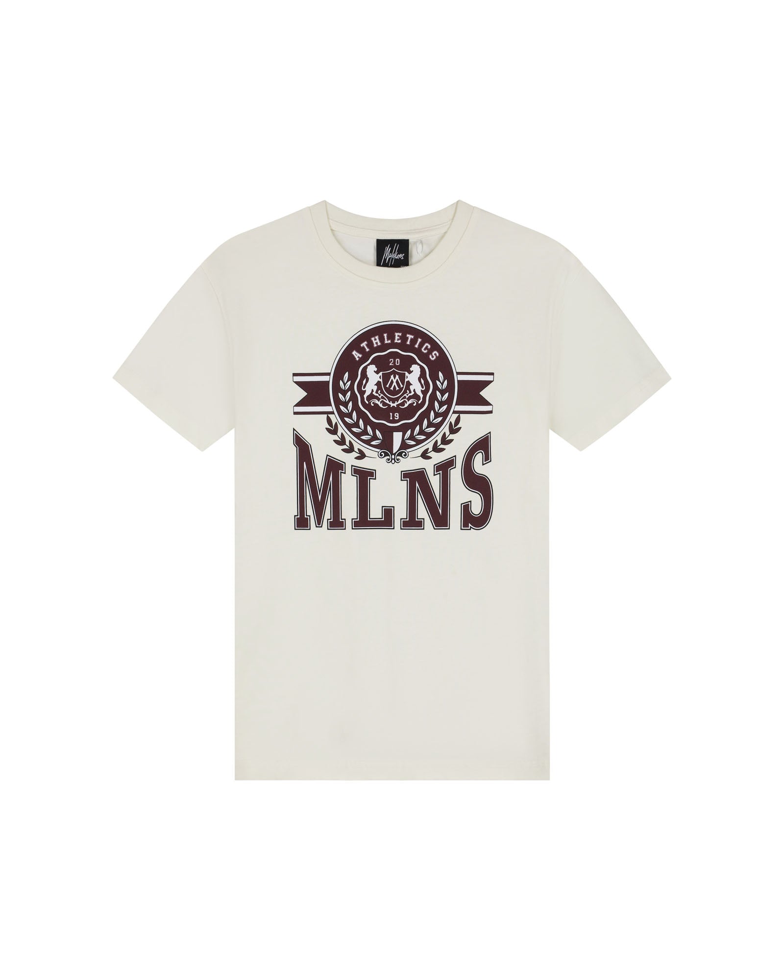 Malelions Junior Relaxed Crest T-Shirt | Off-White
