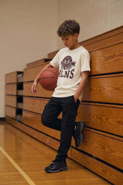 Malelions Junior Relaxed Crest T-Shirt | Off-White