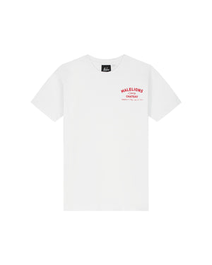 Malelions Junior Relaxed Chateau T-Shirt | White