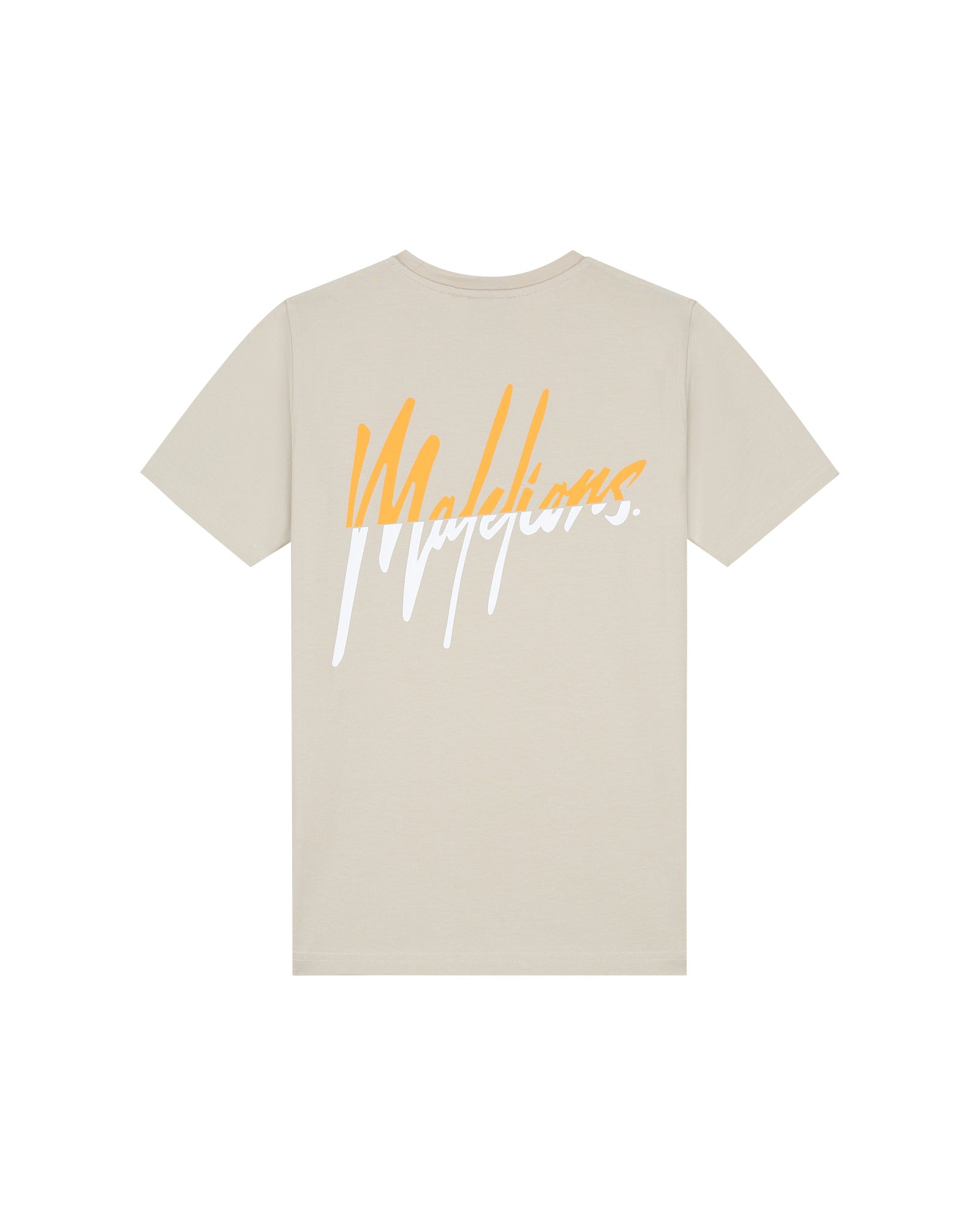Malelions Junior Split T-Shirt | Beige/Orange