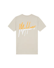 Malelions Junior Split T-Shirt | Beige/Orange