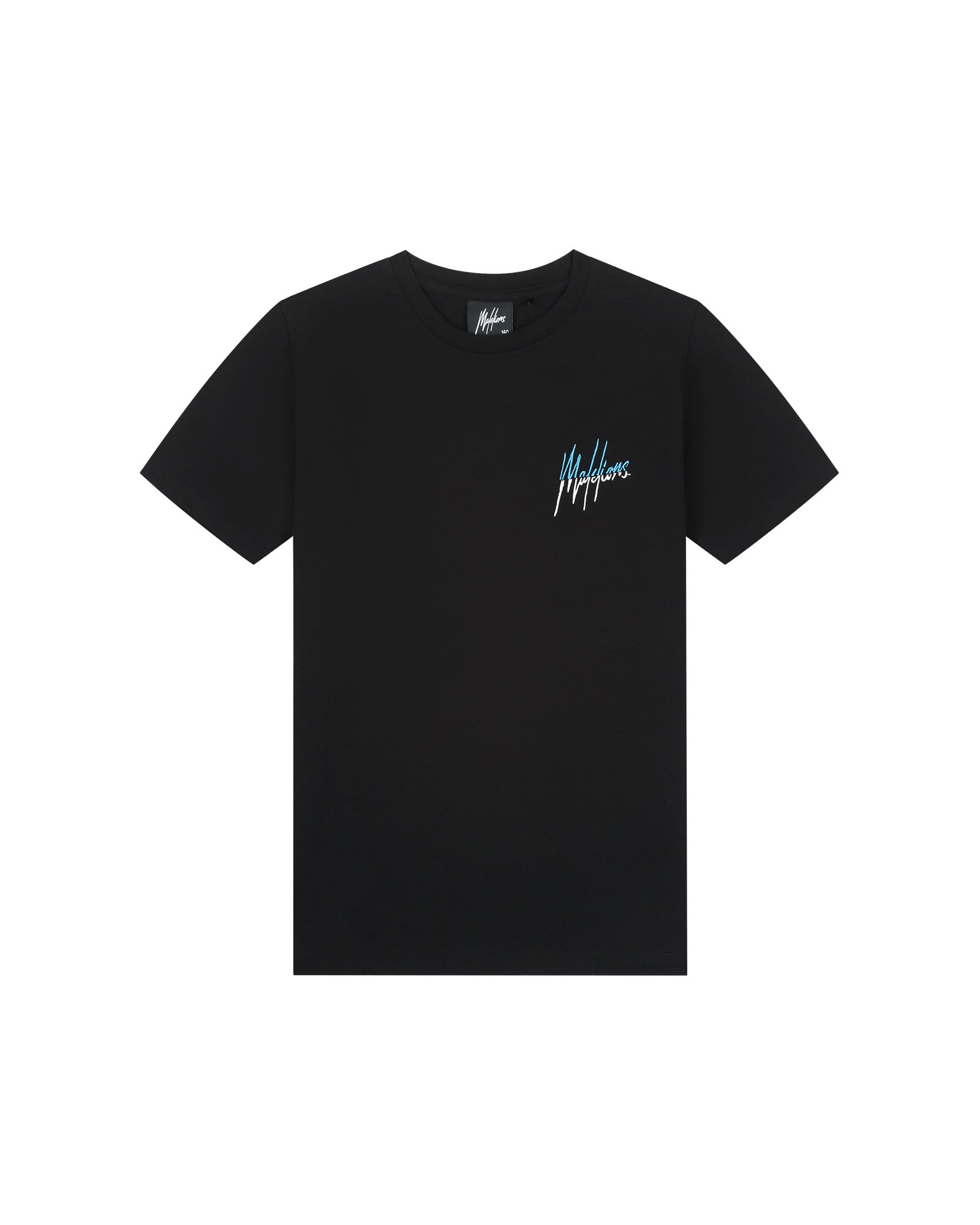 Malelions Junior Split T-Shirt | Black/Blue