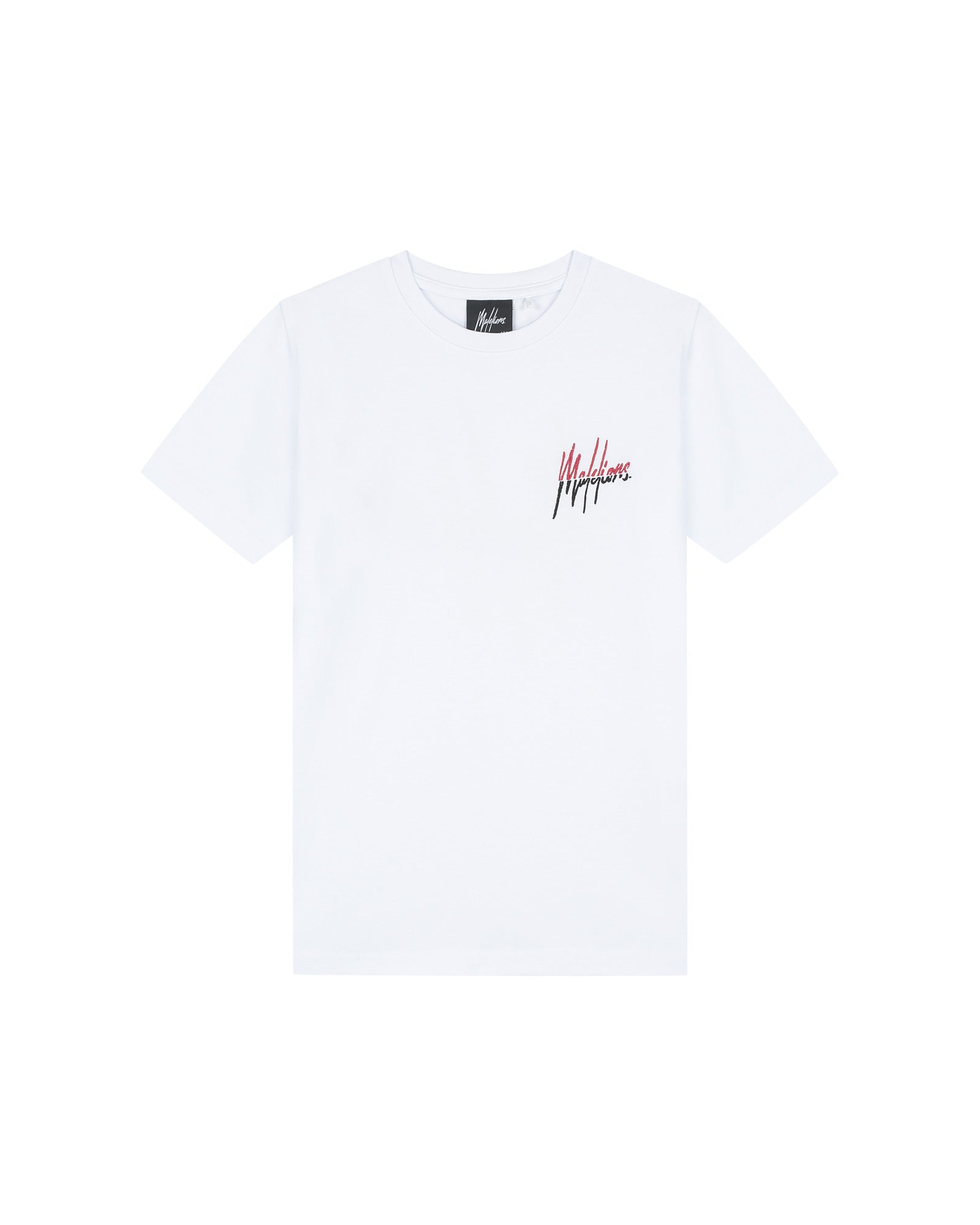 Malelions Junior Split T-Shirt | White/Red